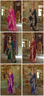 Kreshva Brahmaand Silk Festival Wear Saree Collection - Image 6