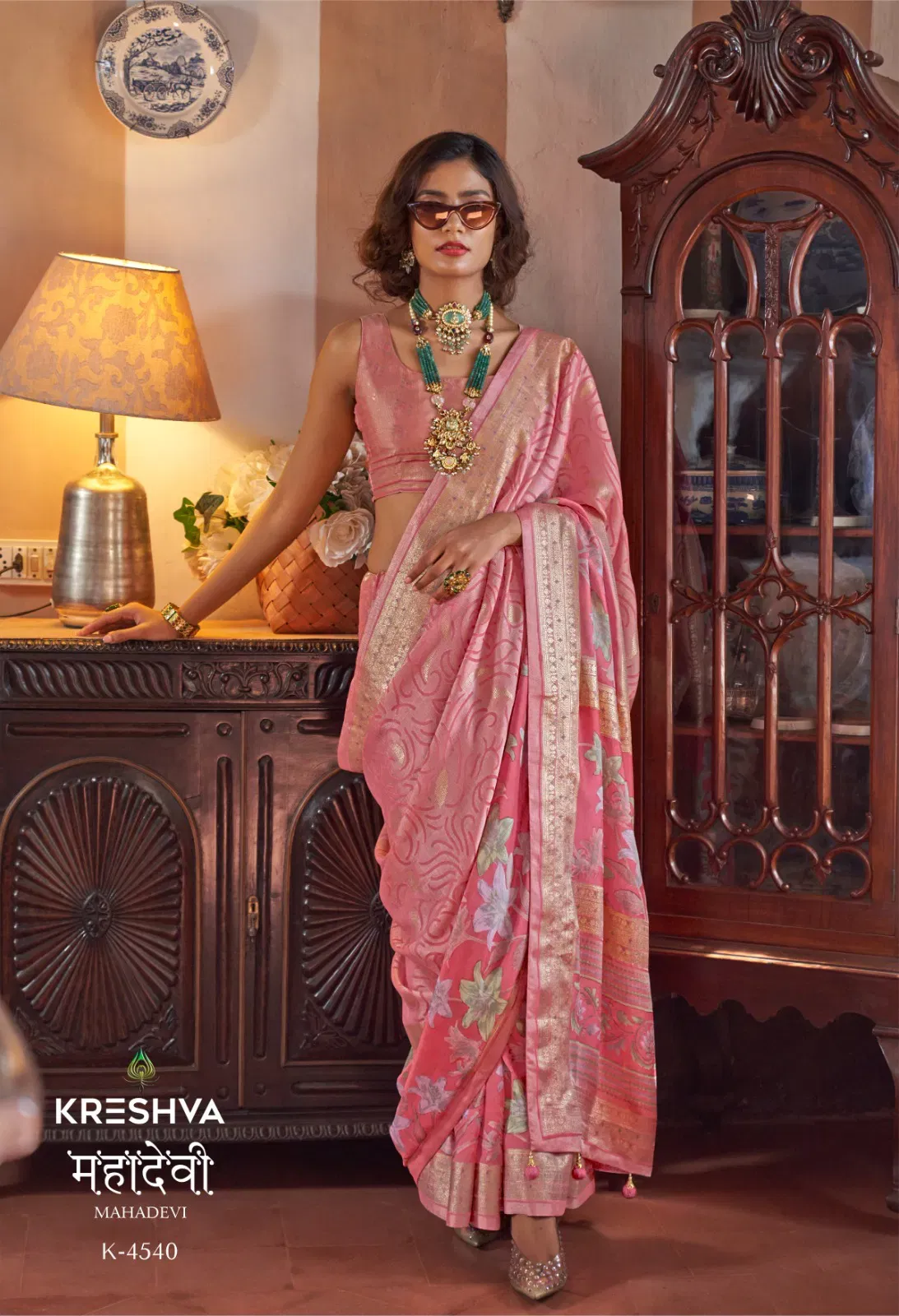 Kreshva Mahadevi Georgette with Work Designer Saree Collection Kreshva Mahadevi Georgette with Work Designer Saree Collection - Image 1