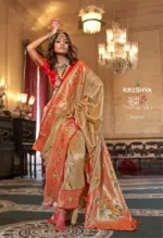 Kreshva Mudra Silk Organza Designer Festival Wear Saree Collection - Image 2