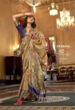 Kreshva Mudra Silk Organza Designer Festival Wear Saree Collection - Image 5