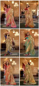 Kreshva Mudra Silk Organza Designer Festival Wear Saree Collection - Image 6