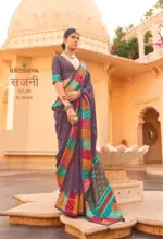 Kreshva Sajni Silk with Printed Traditional Wear Saree Collection - Image 6