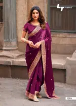 Lt Aurika Vol 12 Silk with Embroidery Work Party Wear Saree Collection - Image 14