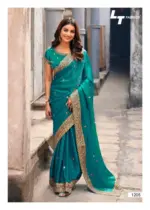 Lt Aurika Vol 12 Silk with Embroidery Work Party Wear Saree Collection - Image 2