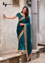 Lt Aurika Vol 12 Silk with Embroidery Work Party Wear Saree Collection - Image 7