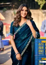 Lt Aurika Vol 5 Malai Silk with Embroidery Work Saree Collection - Image 10