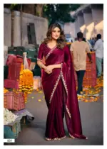 Lt Aurika Vol 5 Malai Silk with Embroidery Work Saree Collection - Image 5