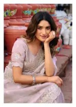 Lt Jimmy Vol 6 Cloud with Fancy Embroidery Work Saree Collection - Image 9