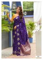 Lt Kontina Satin Silk with Embroidery Work Fancy Saree Collection - Image 7