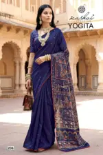 Lt Yogita Vol 2 Fandy Satin with Foil Print Festival Wear Saree Collection - Image 2