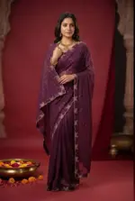 Mahek 210 Georgette Siroski Work Saree Collection - Image 4