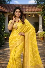 Mahek 216 Cotton Embroidery Worked Party Wear Saree Collection - Image 2