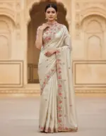 Mahek 218 Jimmy Choo Embroidery Worked Designer Saree Collection - Image 4