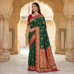 Mb 1013 Soft Paithani Silk Zari Weaving Festival Saree Collection - Image 4