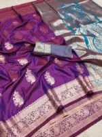 Mb 1027 Matka Soft Banarasi Silk Zari Weaving Saree Collection - Image 3