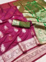 Mb 1027 Matka Soft Banarasi Silk Zari Weaving Saree Collection - Image 4