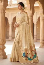 Mb 1101 Organza Silk Woven Butti Motifs Saree Collection - Image 4