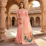 Mb 1101 Organza Silk Woven Butti Motifs Saree Collection - Image 8