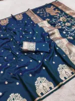 Mb 1209 Banarasi Silk Zari Motifs Saree Collection - Image 2