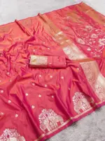 Mb 1209 Banarasi Silk Zari Motifs Saree Collection - Image 7