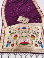 Mb 149 Paithani Silk Golden Zari Embellished Saree Collection