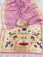 Mb 149 Paithani Silk Golden Zari Embellished Saree Collection - Image 13