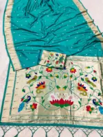 Mb 149 Paithani Silk Golden Zari Embellished Saree Collection - Image 7