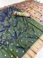 Mb 150 Paithani Silk Woven Work Traditional Saree Collection - Image 17