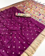 Mb 150 Paithani Silk Woven Work Traditional Saree Collection - Image 5