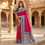 Mb 188 Soft Banarasi Silk Zari Butti Weaving Saree Collection - Image 3