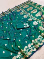 Mb 213 Banarasi Silk Zari Weaving Festival Saree Collection - Image 2