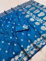Mb 213 Banarasi Silk Zari Weaving Festival Saree Collection - Image 3