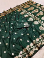 Mb 213 Banarasi Silk Zari Weaving Festival Saree Collection - Image 4