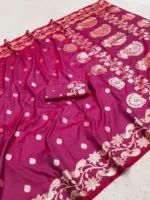 Mb 213 Banarasi Silk Zari Weaving Festival Saree Collection - Image 5