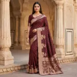 Mb 25 Gajraj Pure Banarasi Silk Zari Motifs Saree Callection - Image 2