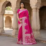 Mb 25 Gajraj Pure Banarasi Silk Zari Motifs Saree Callection - Image 3
