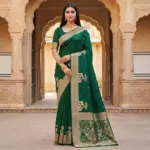 Mb 25 Gajraj Pure Banarasi Silk Zari Motifs Saree Callection - Image 7