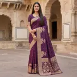 Mb 25 Gajraj Pure Banarasi Silk Zari Motifs Saree Callection - Image 8
