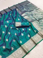 Mb 3284 Soft Banarasi Silk Golden Zari Weaving Saree Collection - Image 8