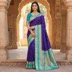 Mb 3326 Banarasi Silk Zari Weaving Traditional Saree Collection - Image 2