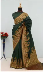 Mb 46 Pashmina Silk Woven Motifs Saree Collection