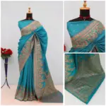 Mb 46 Pashmina Silk Woven Motifs Saree Collection - Image 2