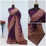 Mb 46 Pashmina Silk Woven Motifs Saree Collection - Image 3