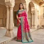 Mb 50 Pasmina Paithani Silk Paisley Work Saree Collection - Image 5