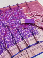 Mb 548 Soft Banarasi Silk Zari Weaving Saree Collection - Image 3