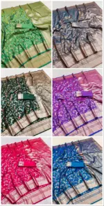 Mb 548 Soft Banarasi Silk Zari Weaving Saree Collection - Image 6