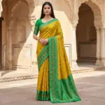 Mb 6134 Silk Blend Pochampalli Ikkat Saree Collection - Image 7