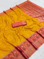 Mb 6140 Pochampalli Silk Blend Ikkat Saree Collection - Image 10