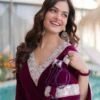Mohini 9308 Velvet Embroidery Mirror Work Winter Readymade Dress