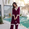 Mohini 9308 Velvet Embroidery Mirror Work Winter Readymade Dress